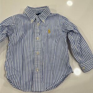 Ralph Lauren Kids Blue Striped Shirt